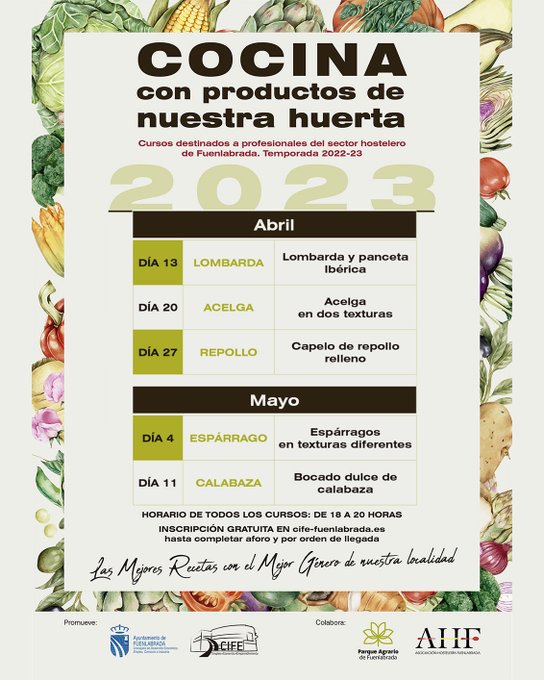 10-abril Escuela Hosteleria recetas Parque Agrario