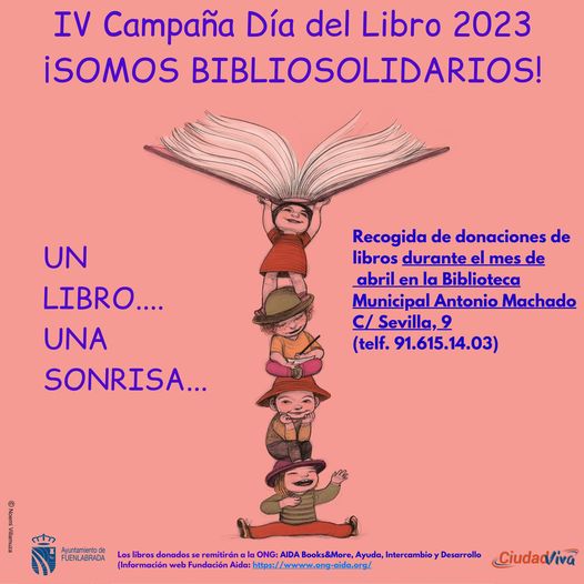 Recogida de libros donados durante todo el mes de abril