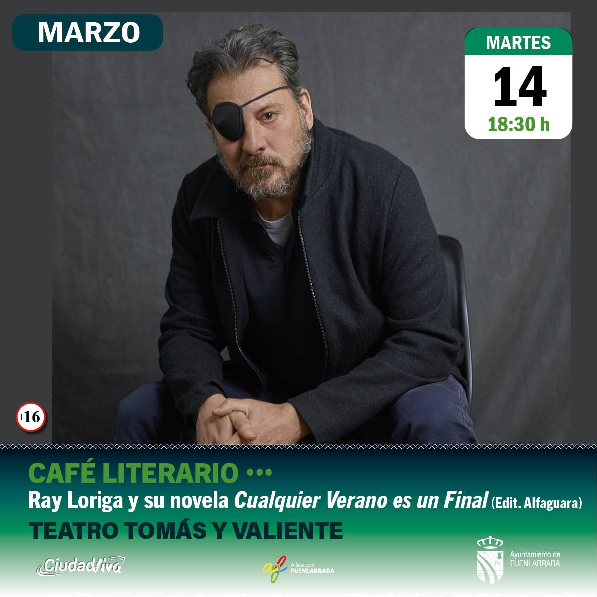 El escritor Ray Loriga invitado al Cafe Literario