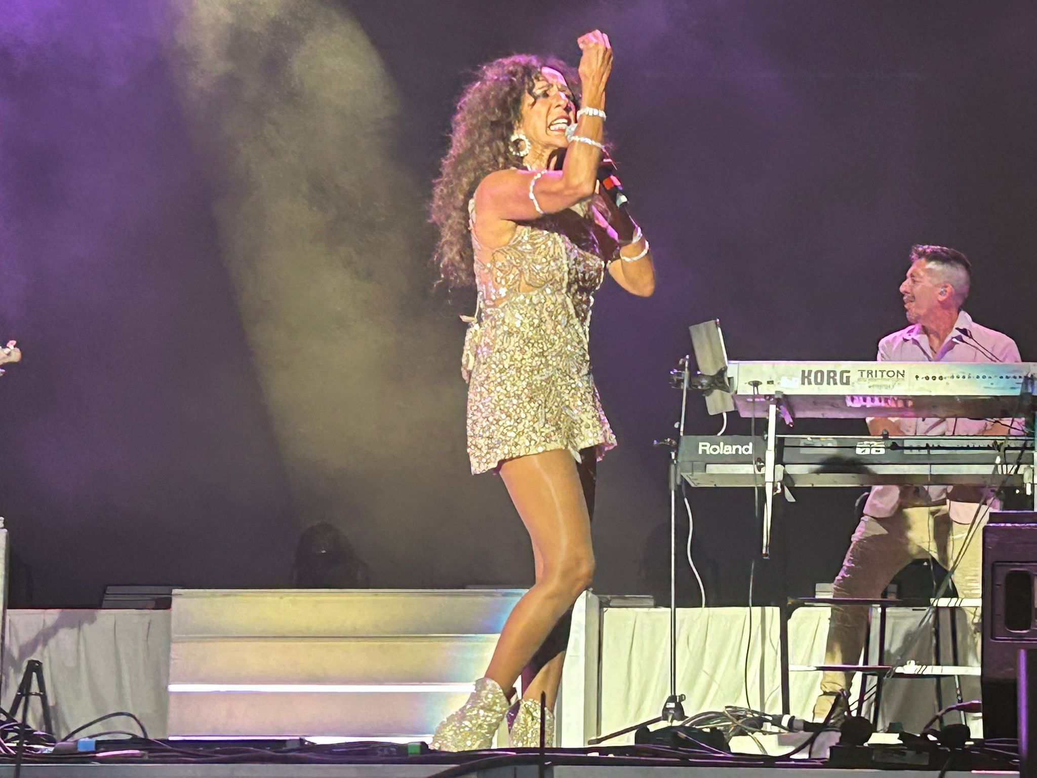 Rosario Flores en un momento del concierto
