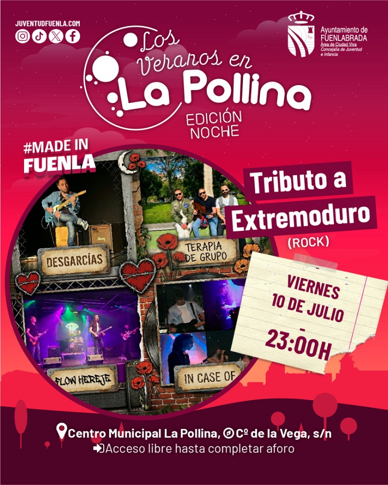 Los Veranos en la Pollina, Edición Noche. Tributo a Extremoduro