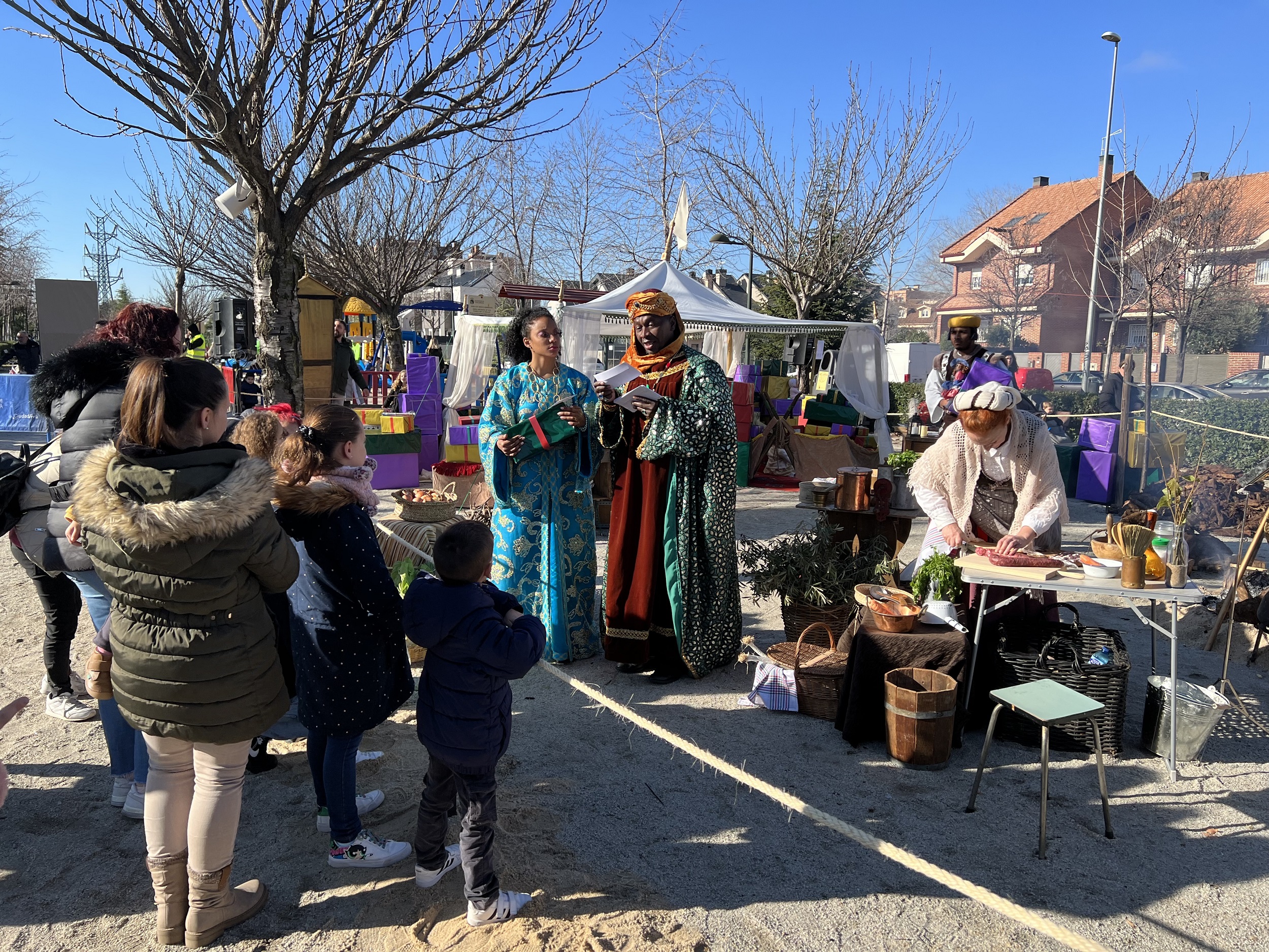 Los Reyes Magos instalan su Campamento en el Paseo de la Salud