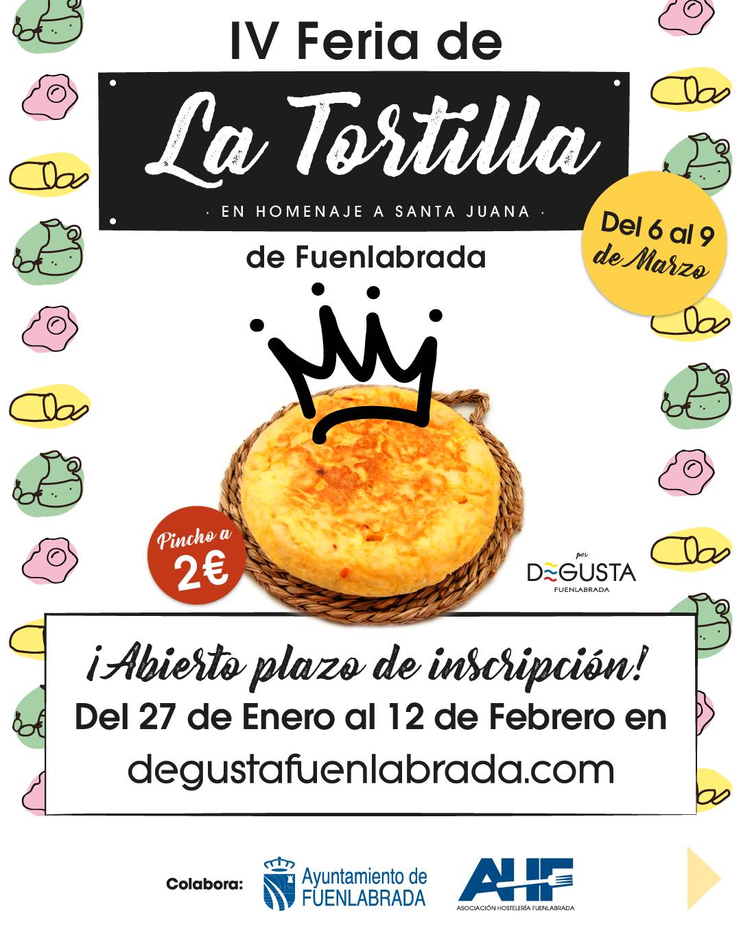 Inscripciones Feria tortilla 27-1-2025