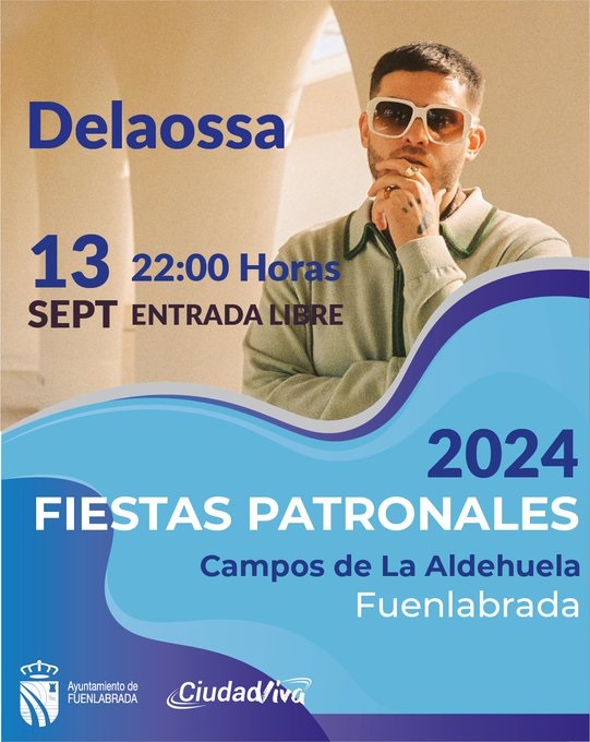 Cartel del concierto del cantante Delaossa