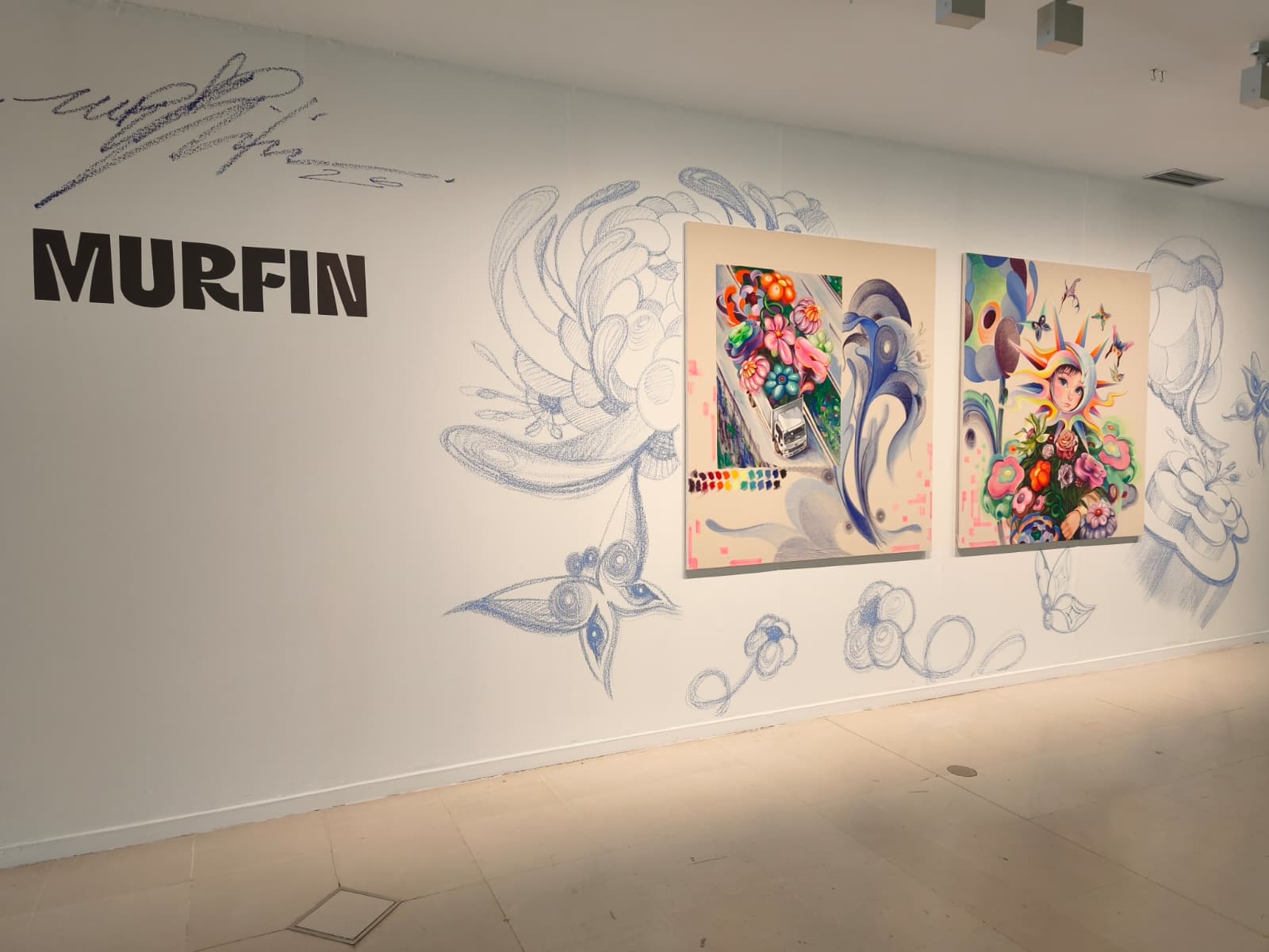 Obras expuestas en el CEART del artista Murfin