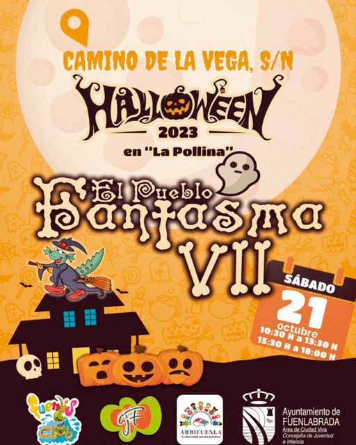 Cartel con horarios y actividades