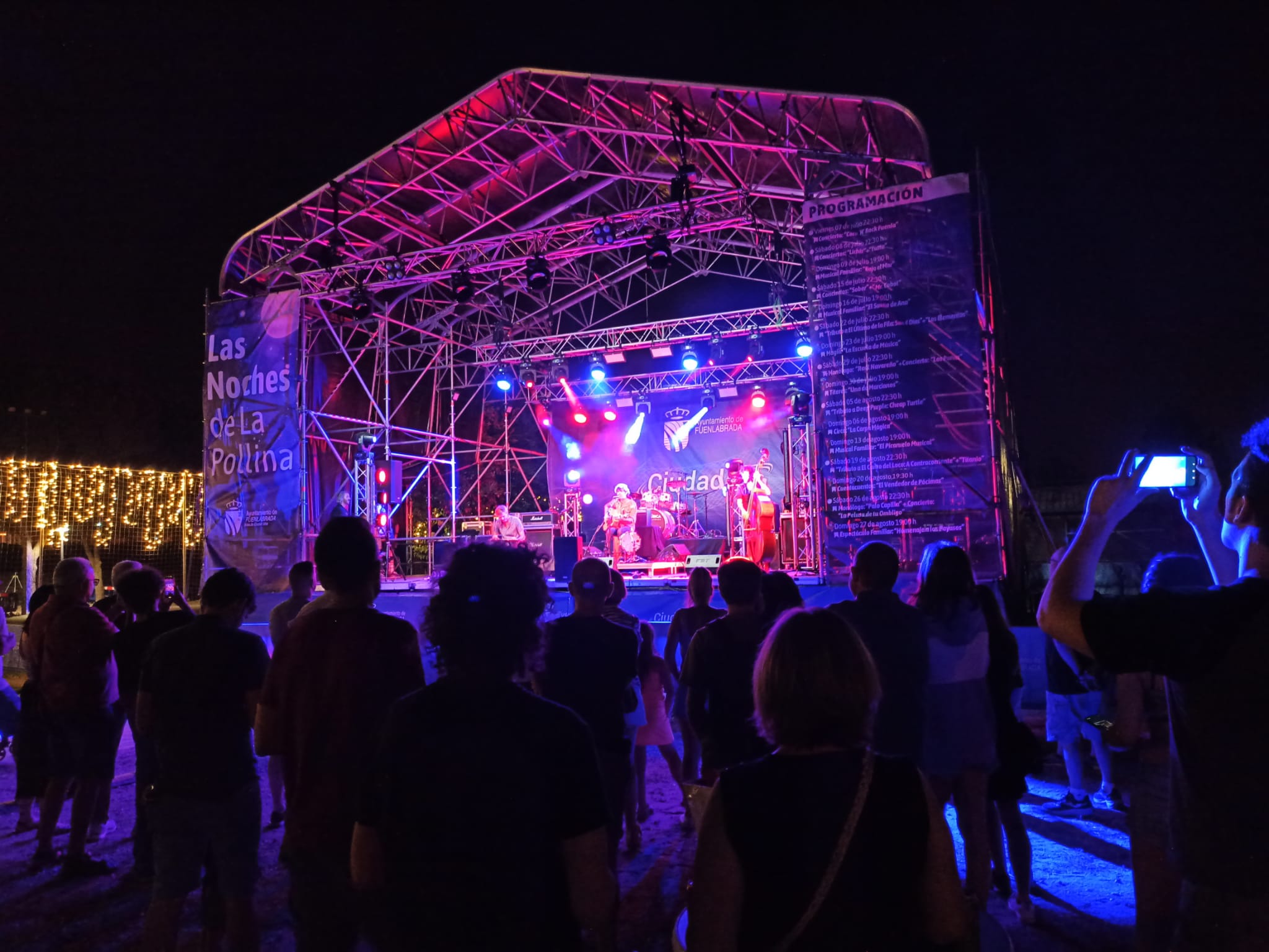 Concierto nocturno al aire libre