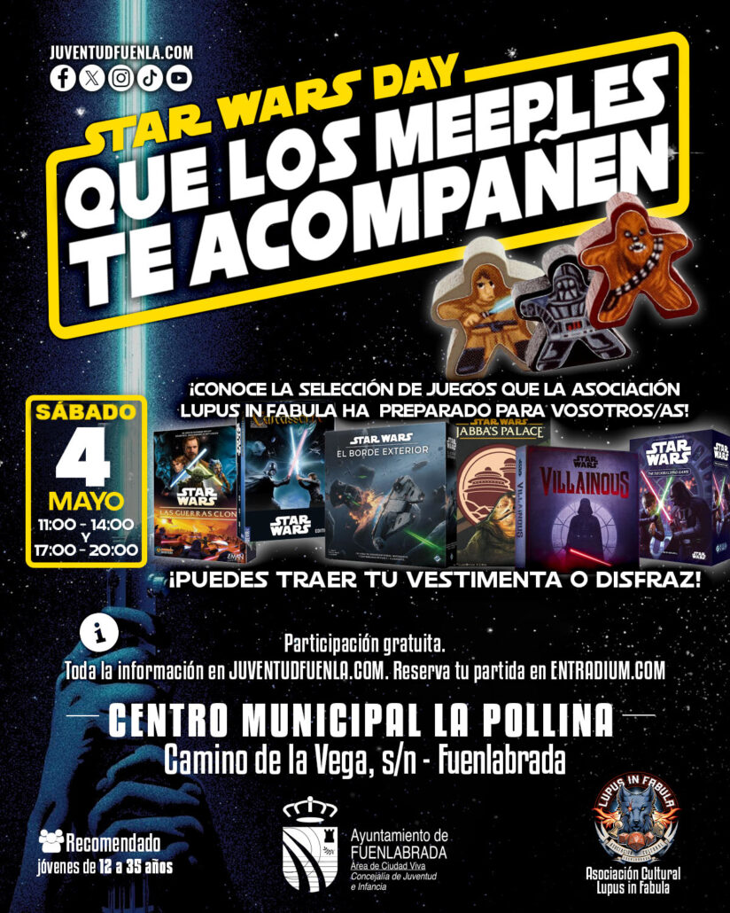 Agenda con Juegos y disfraces Star Wars   03052024