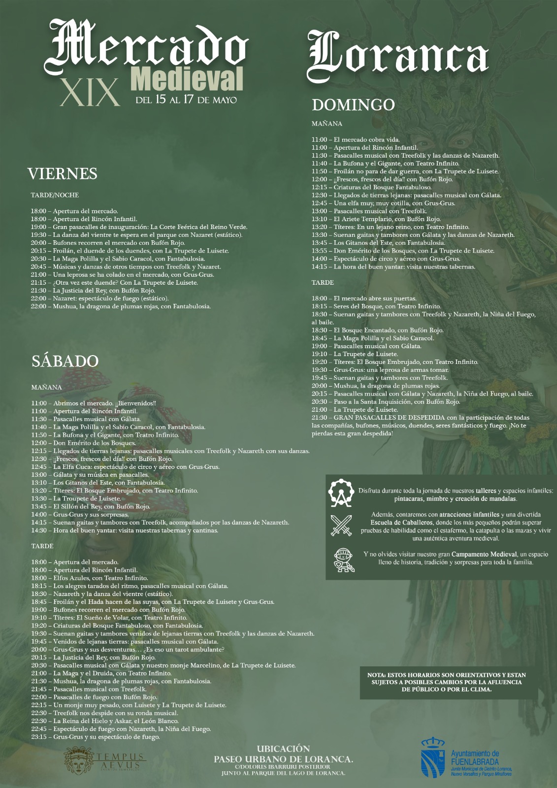 Programa Mercado Medieval Loranca