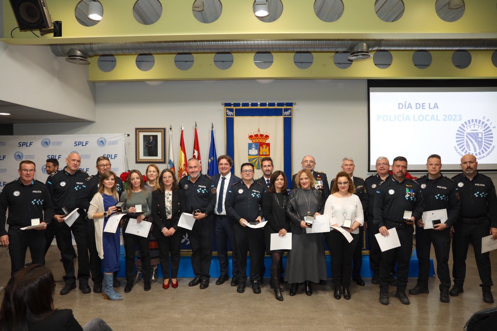 Acto de entrega de reconocimientos en el Día de la Policía Local
