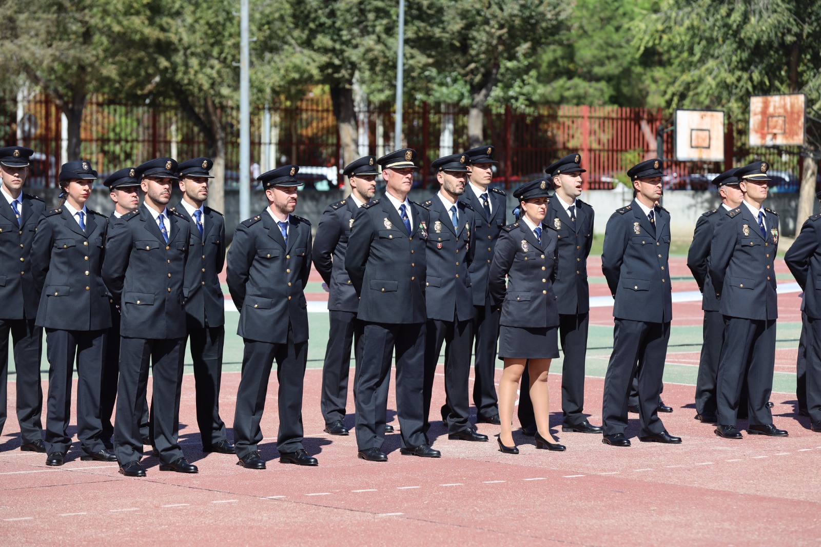 Agentes de Policía Nacional en formación
