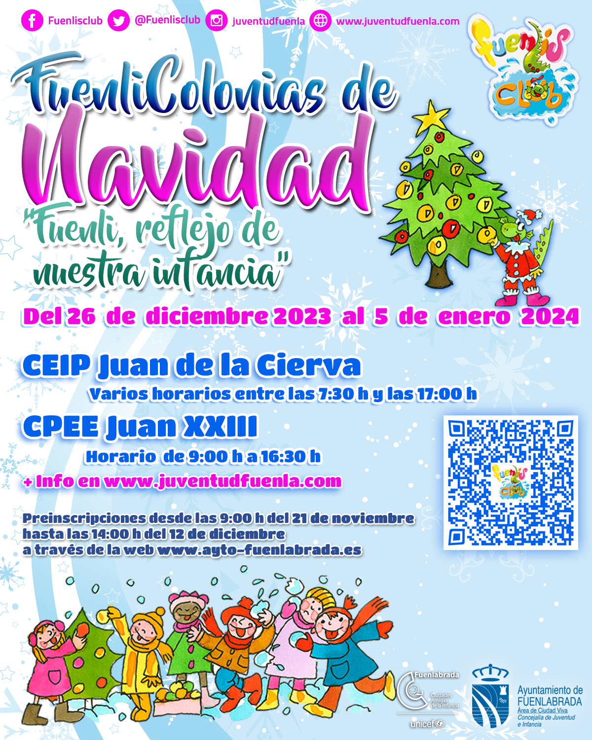 Abre la inscripción en la Fuenlicolonia de Navidad 21112023