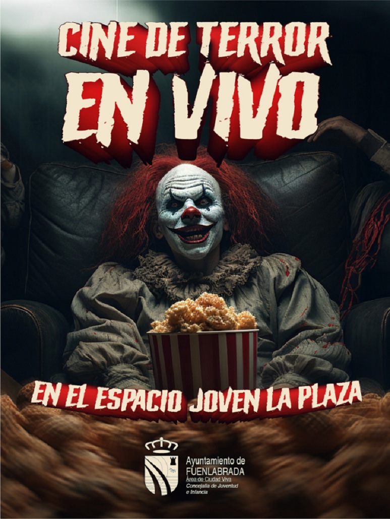 Cartel de Cine de Terror en Vivo