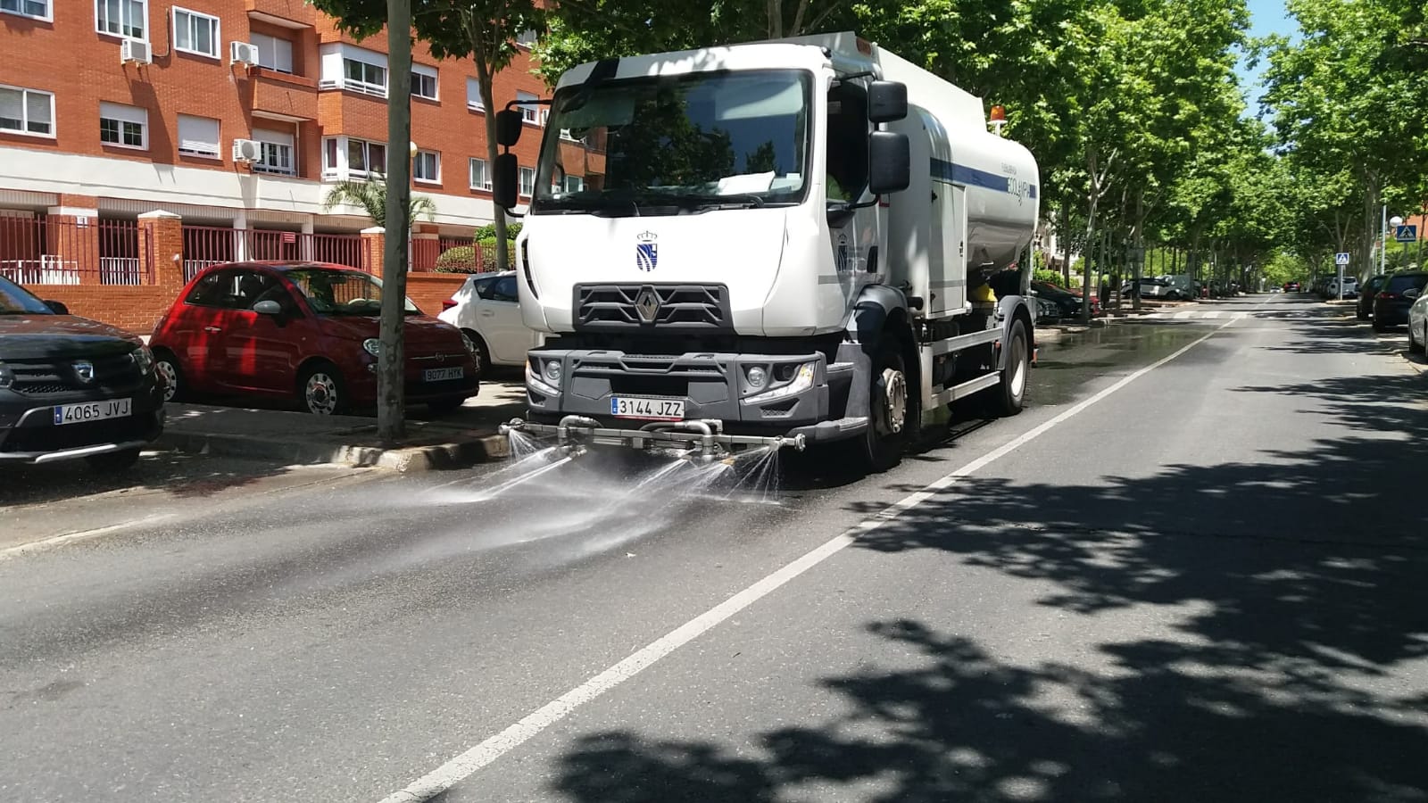 Camión de limpieza en Loranca