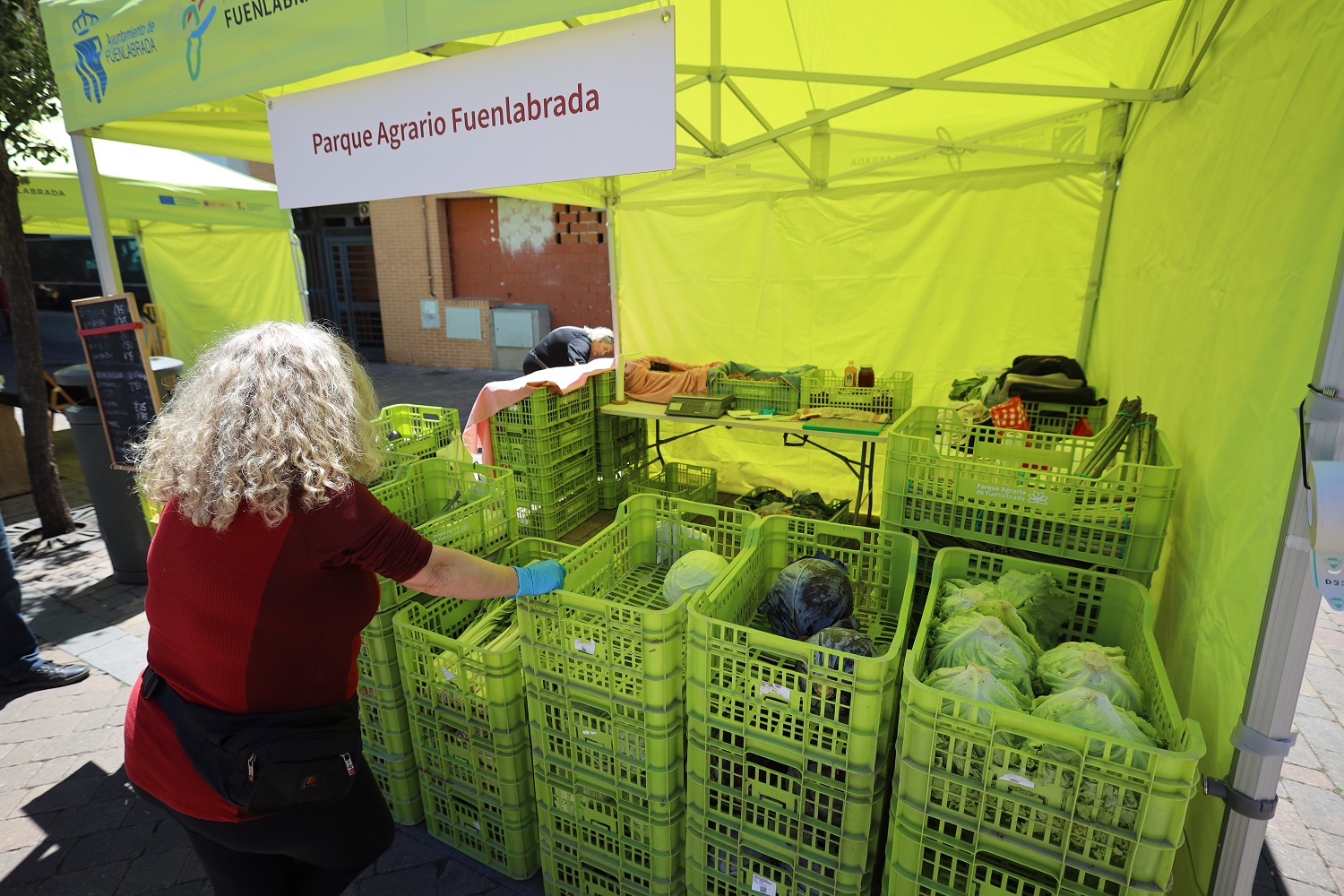 Puesto del Parque Agrario en el Mercado de Productores