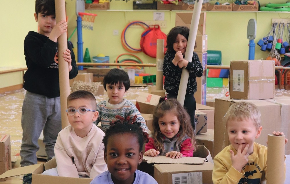 Niños en una clase