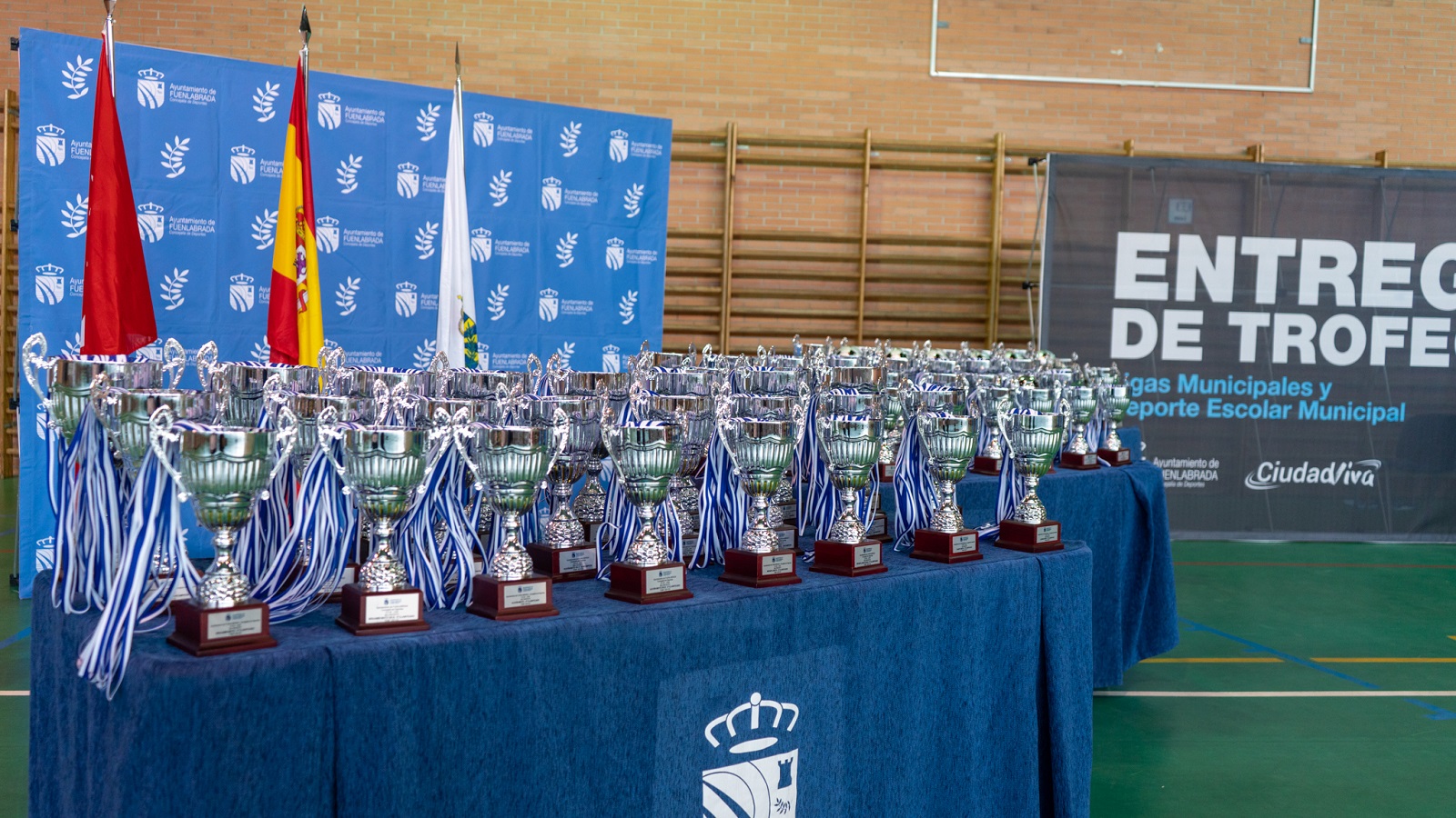 Entrega de Trofeos Deporte Escolar Municipal y  Ligas Senior Futbol Sala Baloncesto y Voleibol