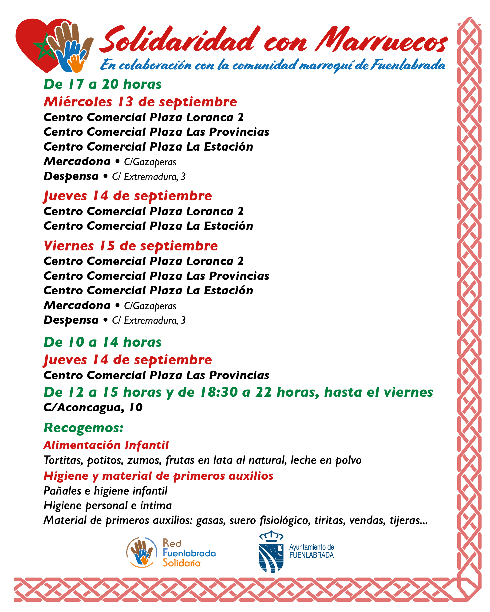 Cartel de la campaña solidaria
