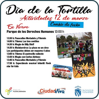 Cambios en el programa de actividades del Dia de la Tortilla