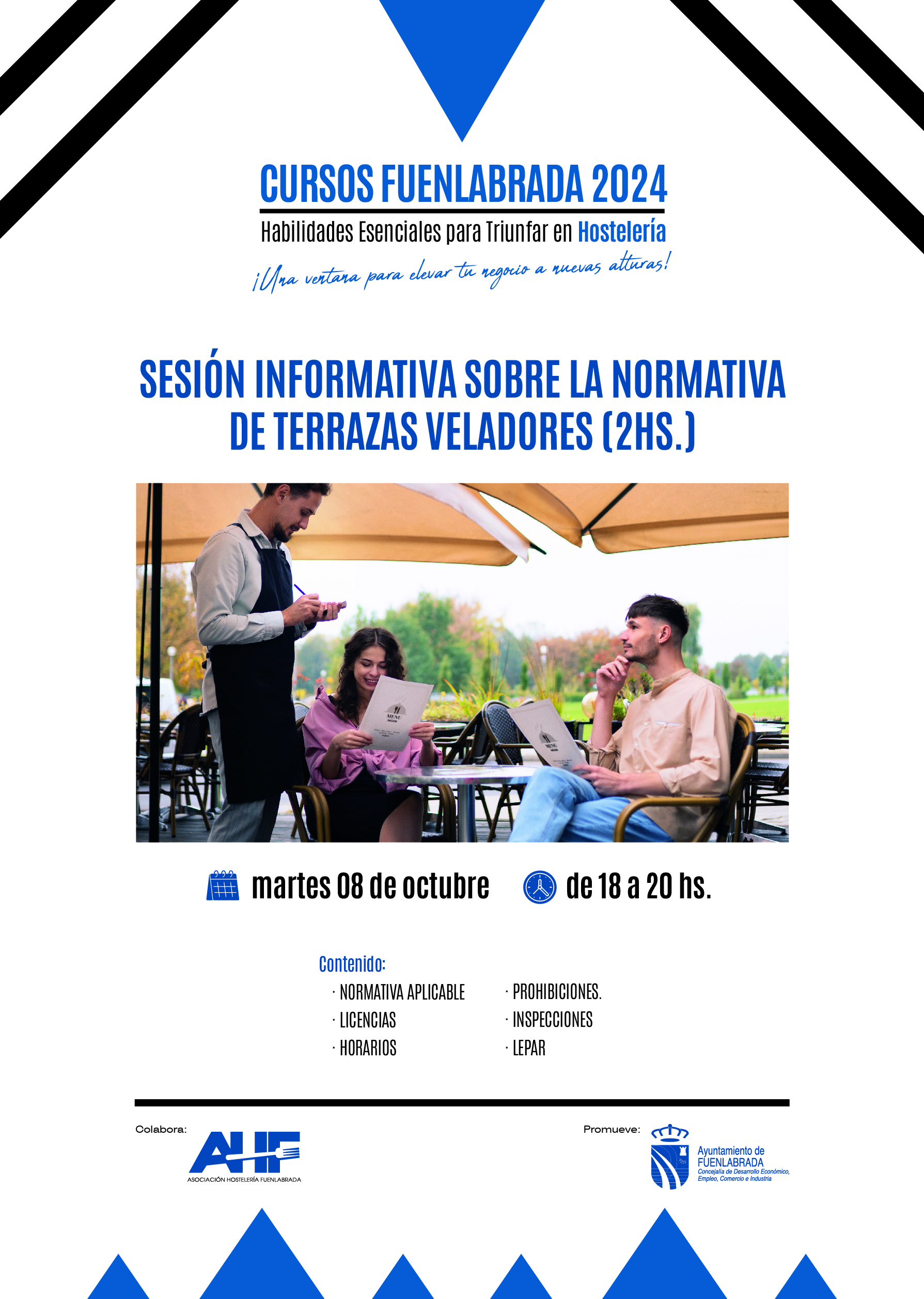 Sesion informativa para hosteleros sobre la normativa de terrazas 03102024