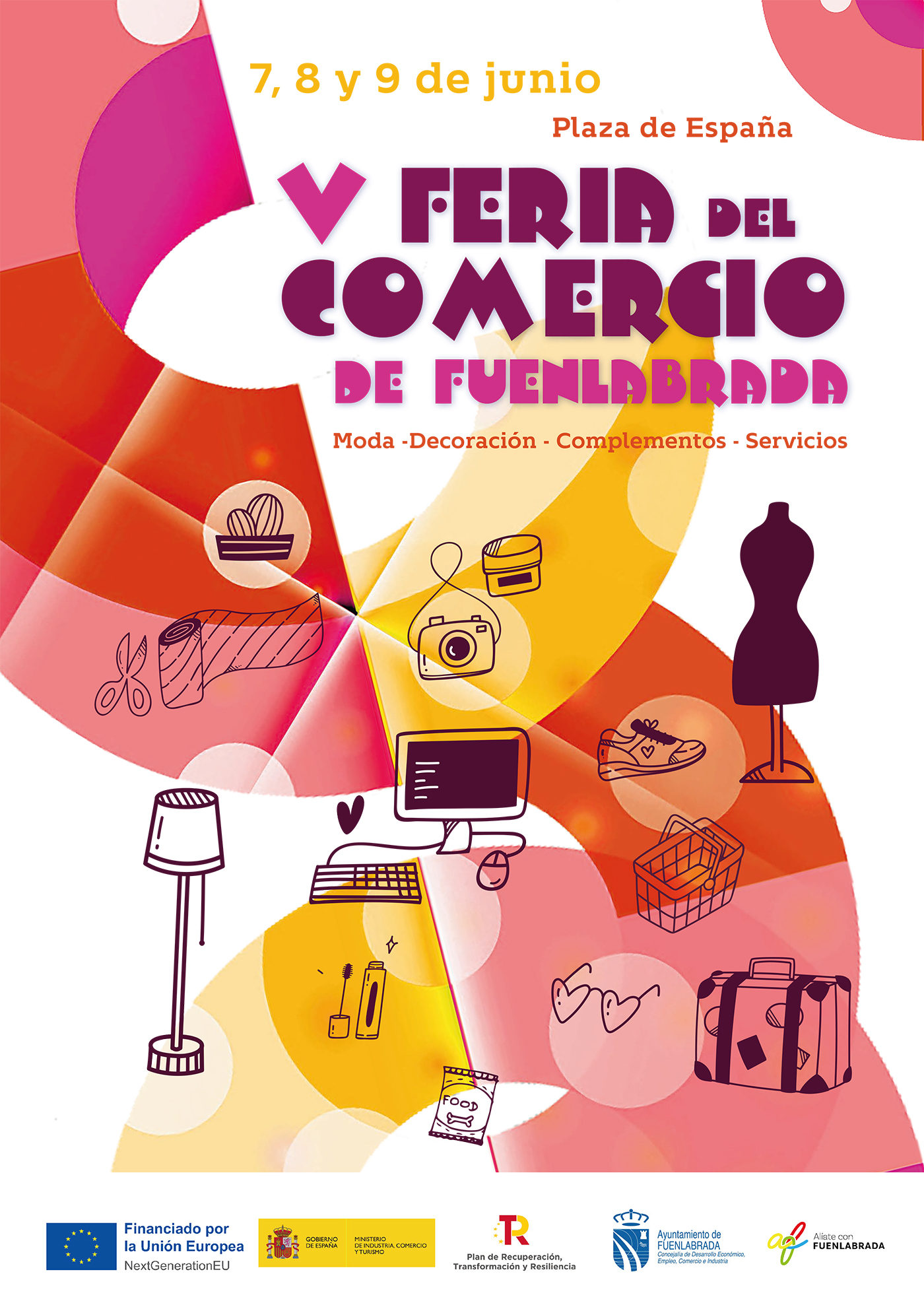 Cartel con fechas de celebración de la feria