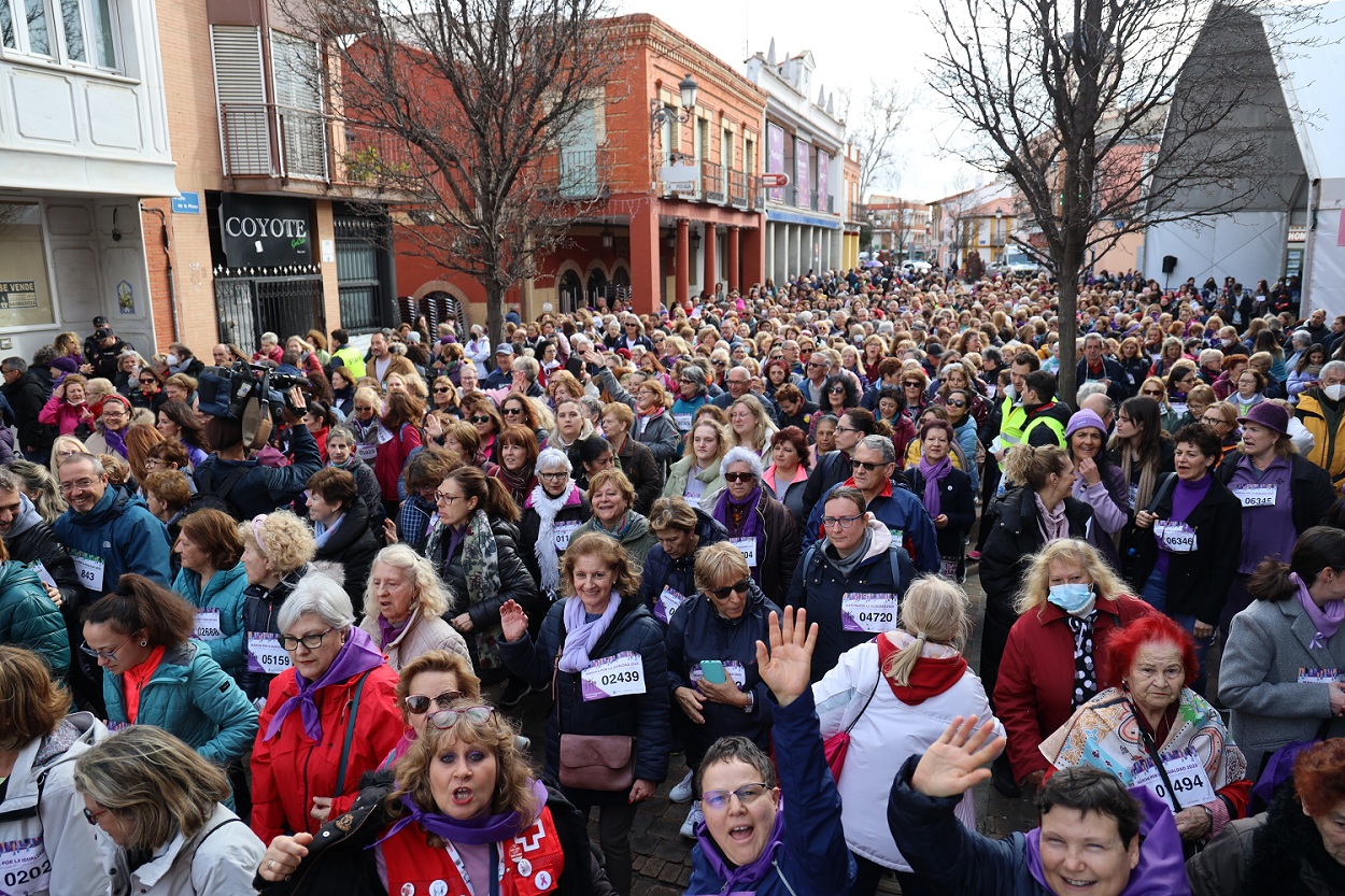 Mujeres en la Marcha por la Igualdad en una edición anterior