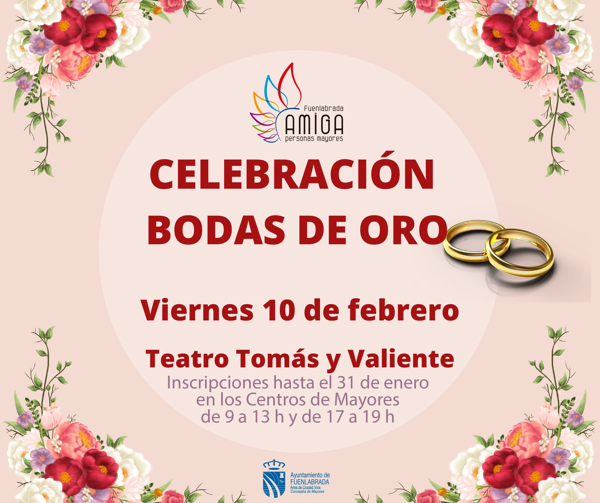 Homenaje a 43 parejas que celebran sus Bodas de Oro