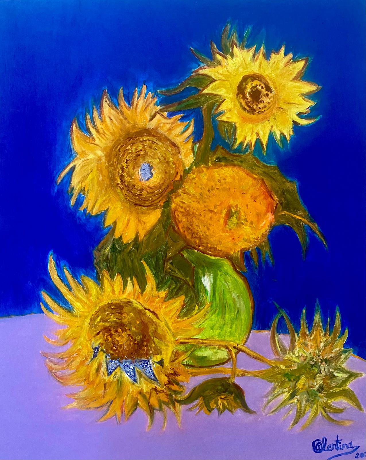 Cuadro de unos girasoles
