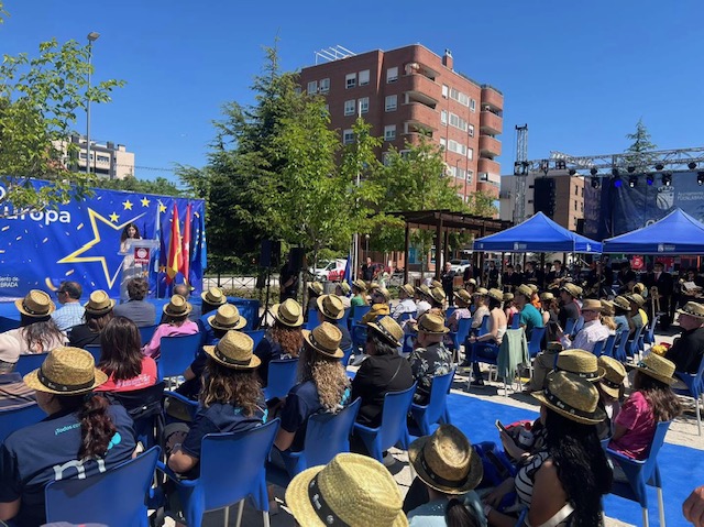 Personas en el acto del Día de Europa