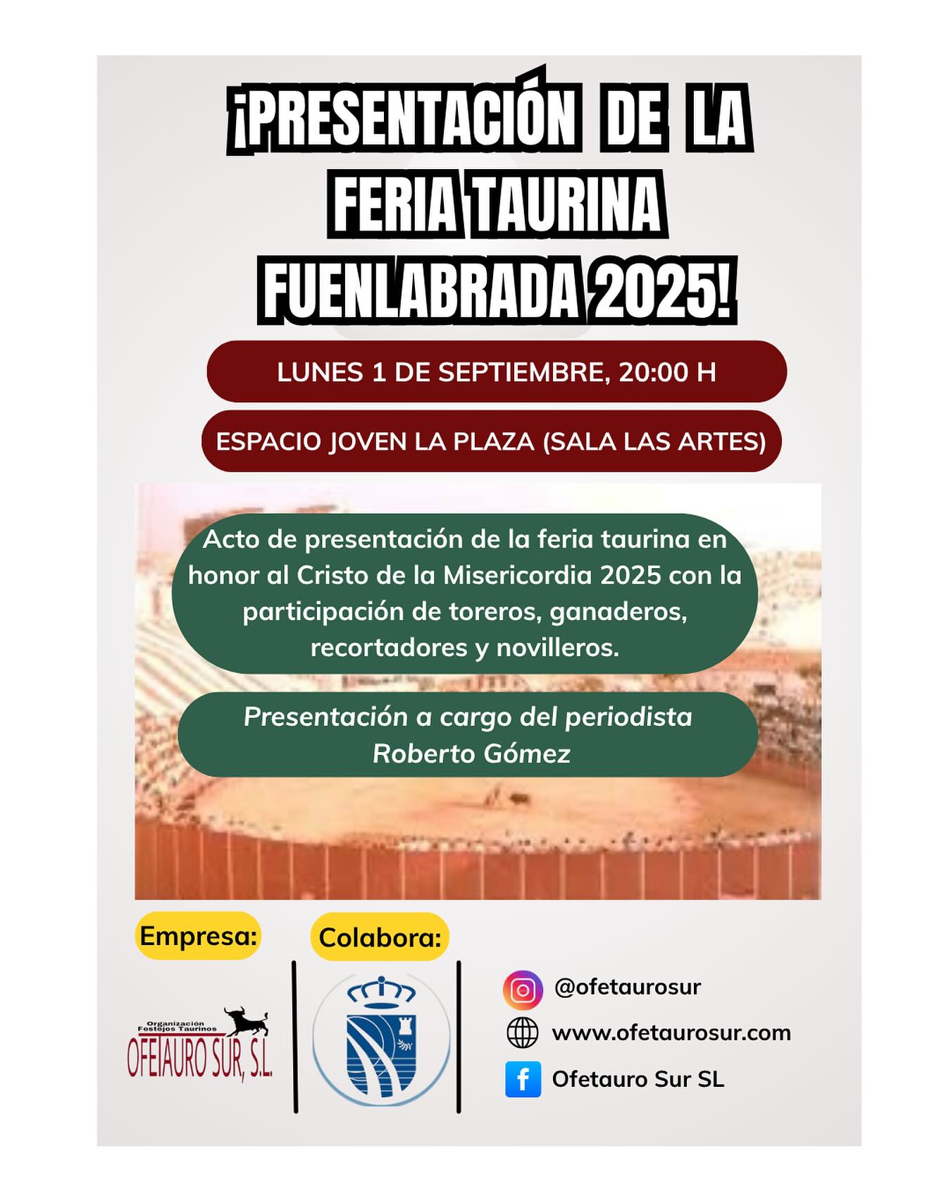 Presentación oficial de la Feria Taurina Fuenlabrada 2025