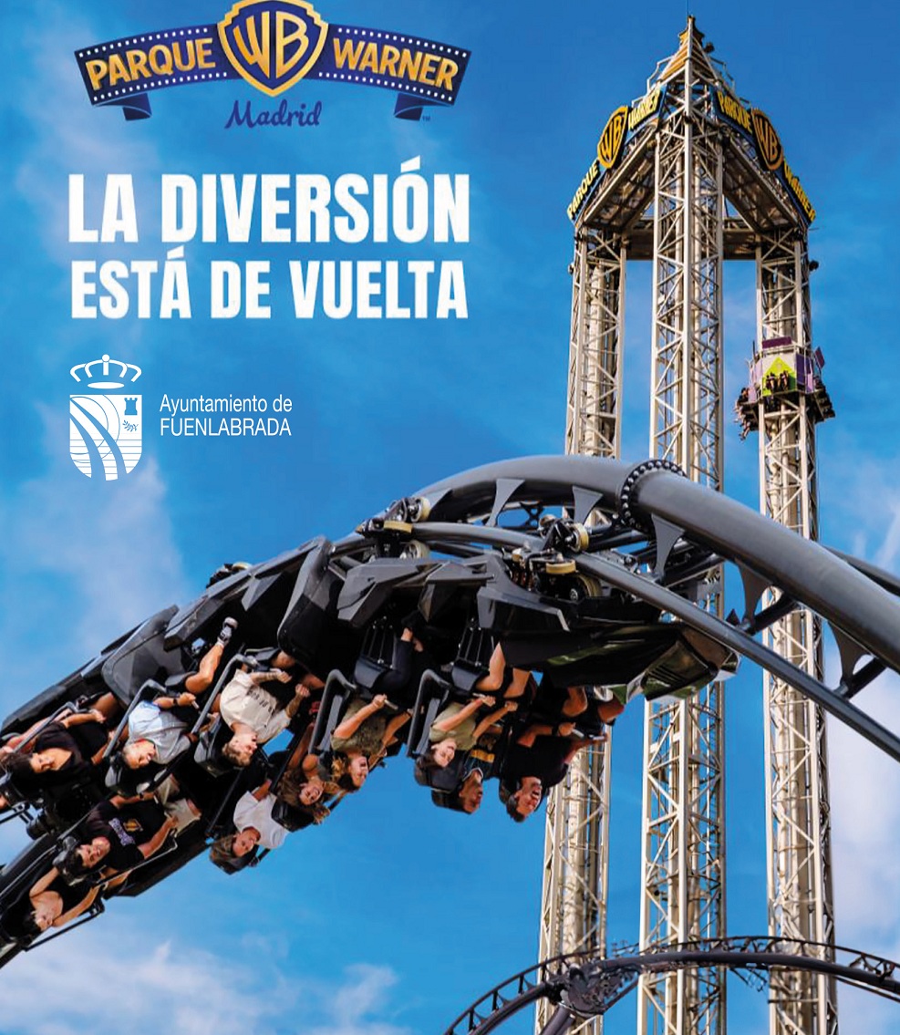 Cartel del Parque Warner