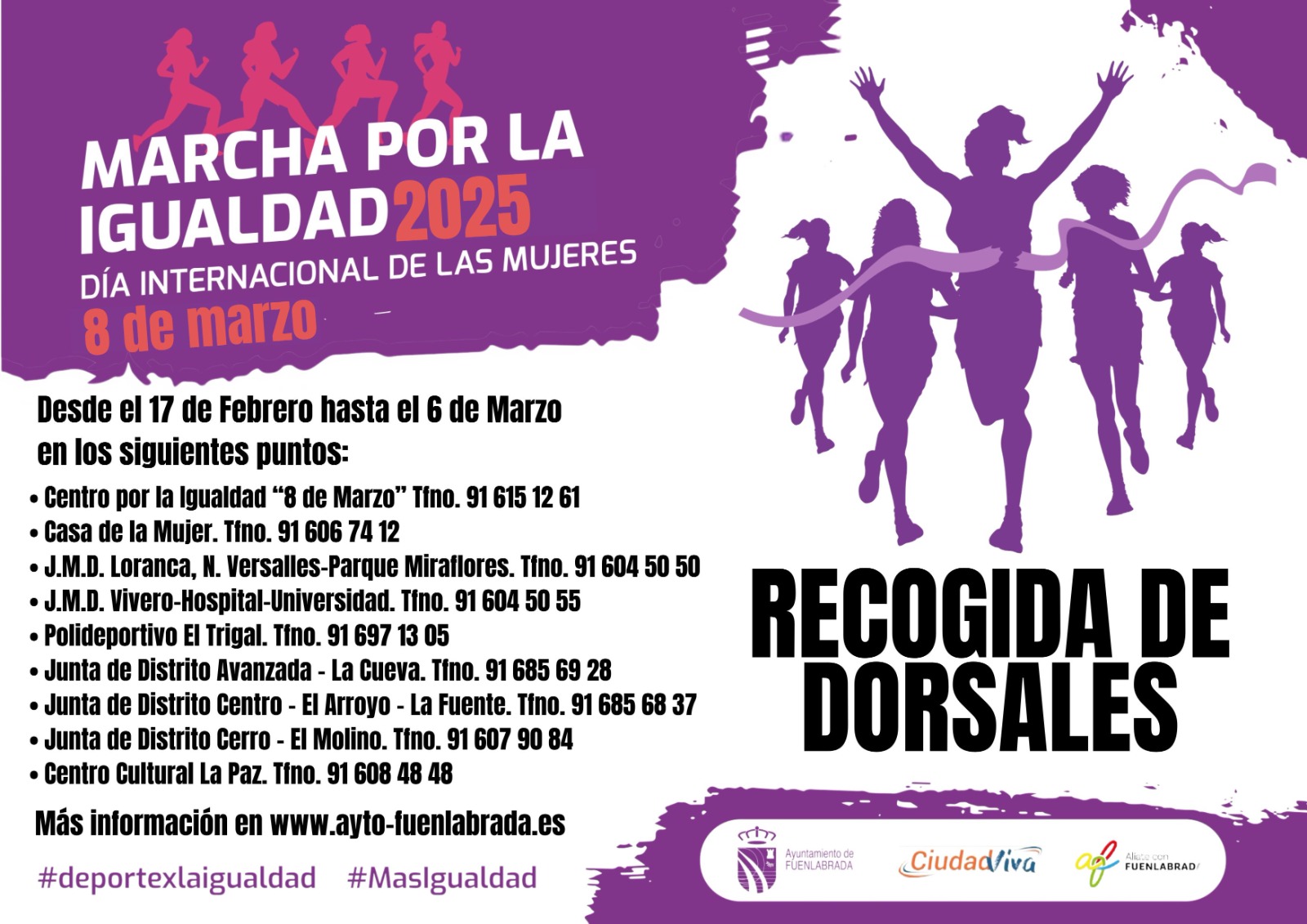 Imagen del cartel de inscripción en la Marcha