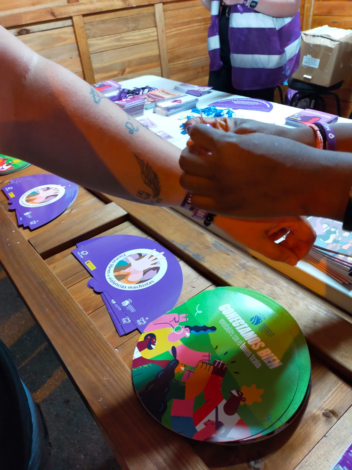 Punto Violeta en las fiestas patronales