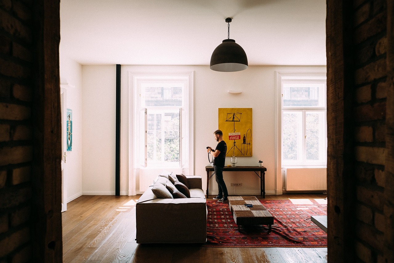 Imagen de Pixabay. Joven en una casa