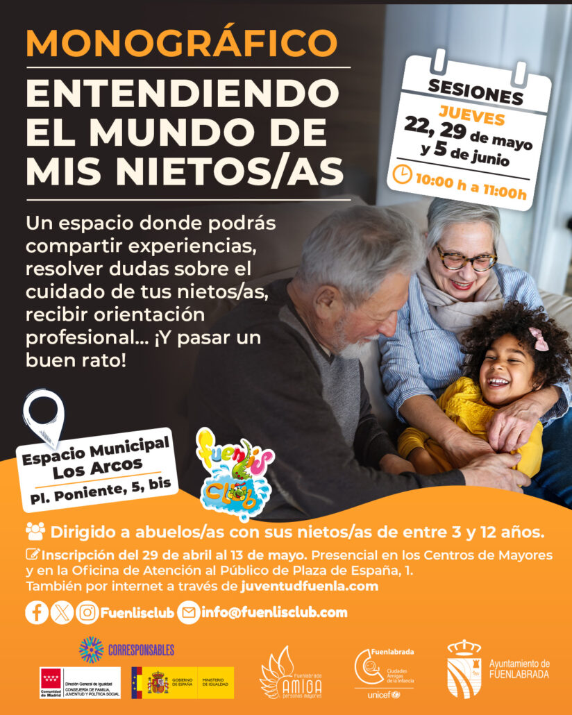 Cartel del monográfico 'Entendiendo el mundo de mis nietos/as'