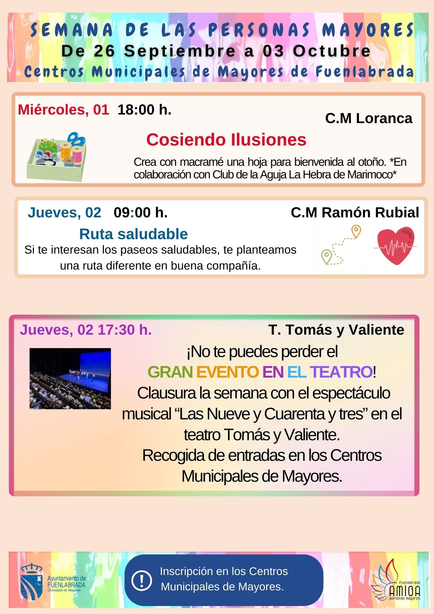 Cartel informativo días 1 y 2