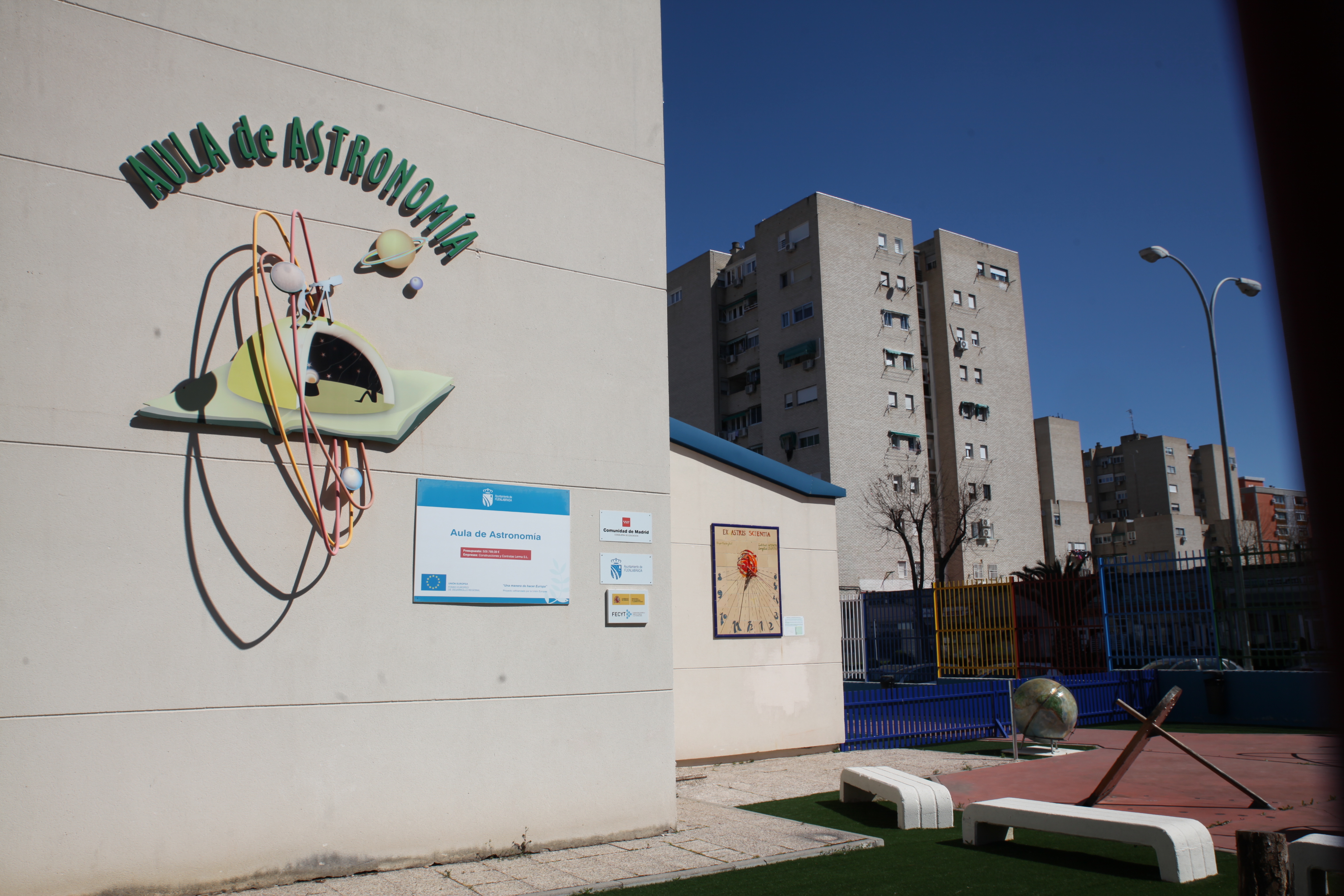 Fachada del Aula de Astronomía