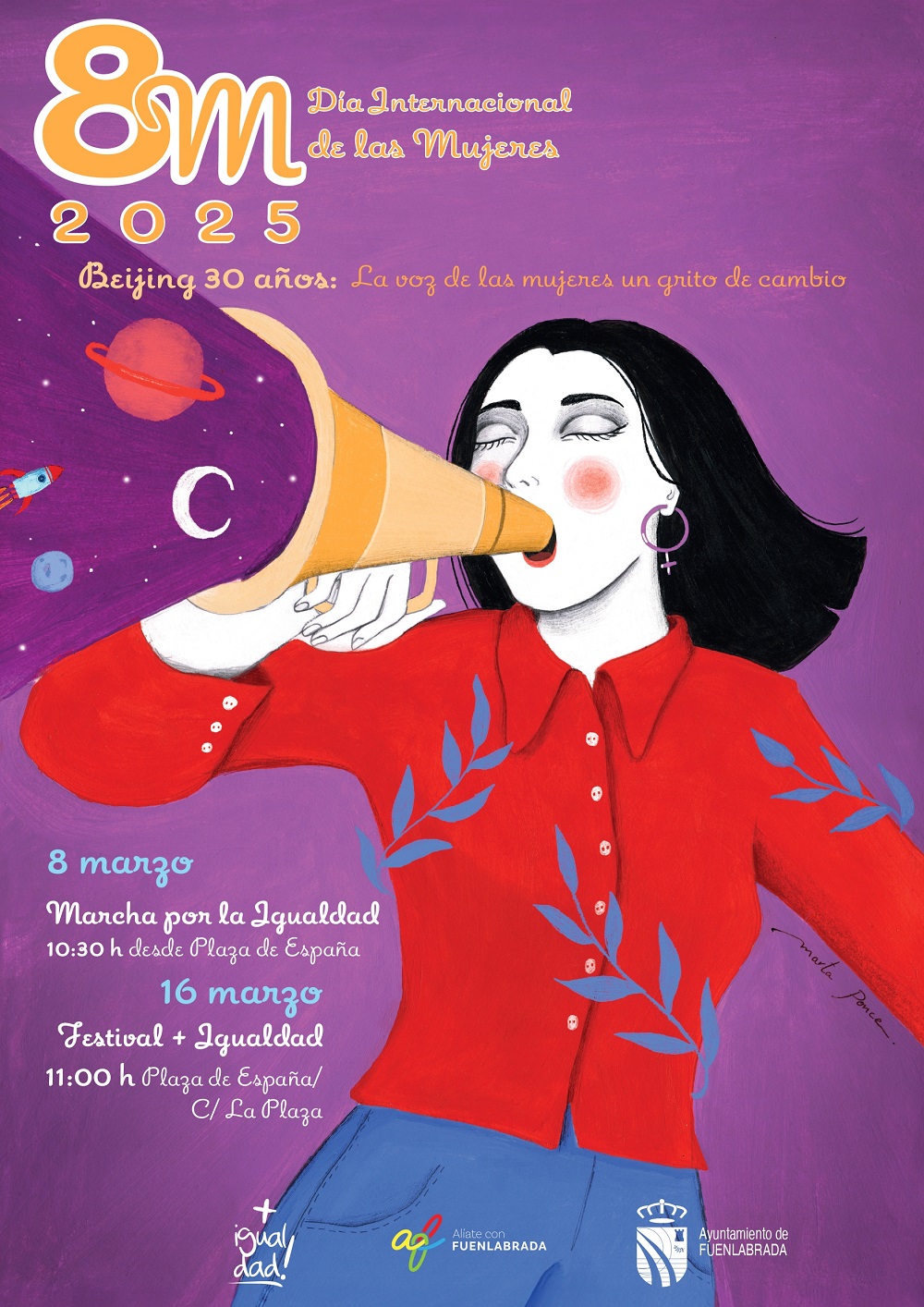 Cartel de la programación del 8M, Día Internacional de las Mujeres