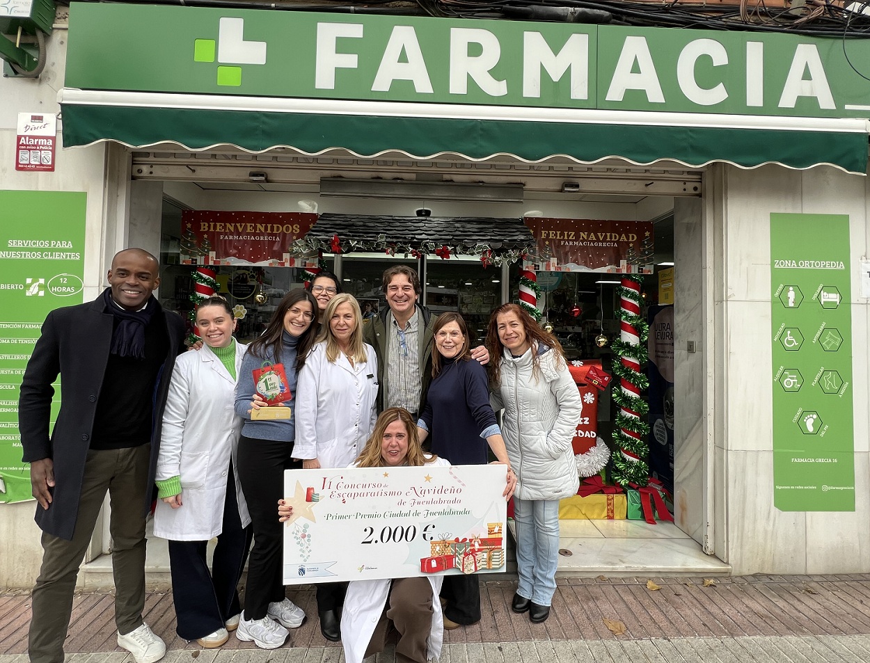 Ganadoras del concurso de escaparatismo navideño