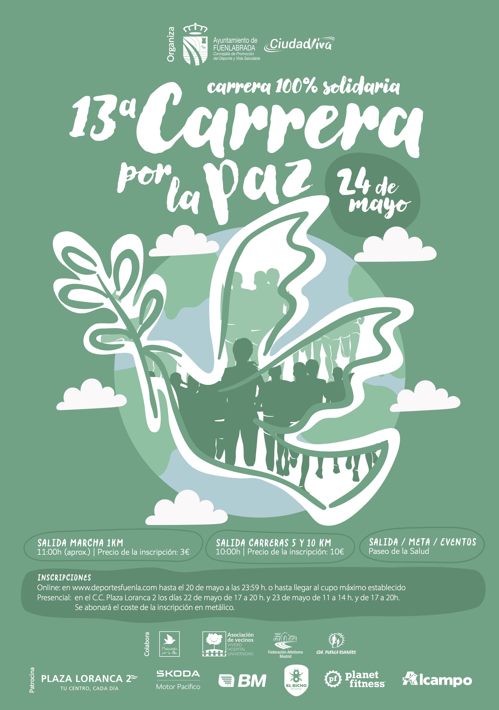 Cartel de la XIII Carrera por la Paz