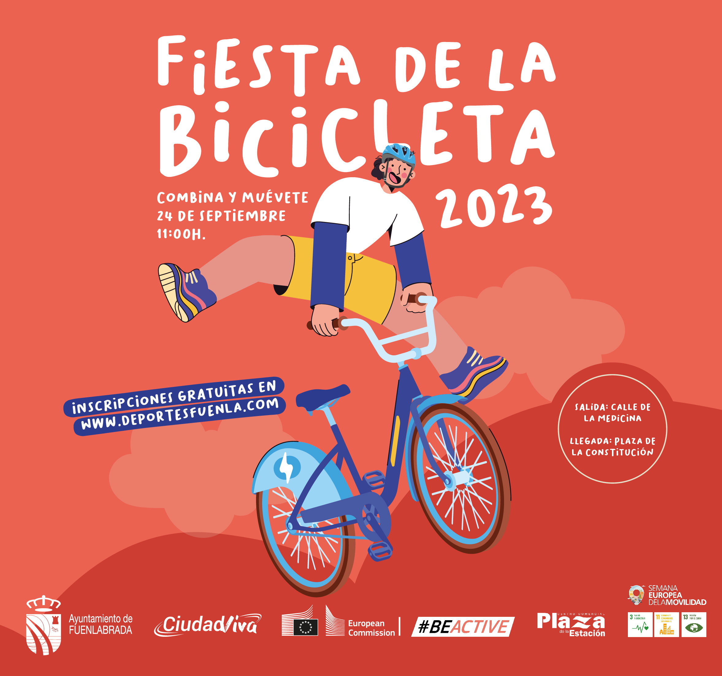 Cartel de la Fiesta de la Bicicleta 2023