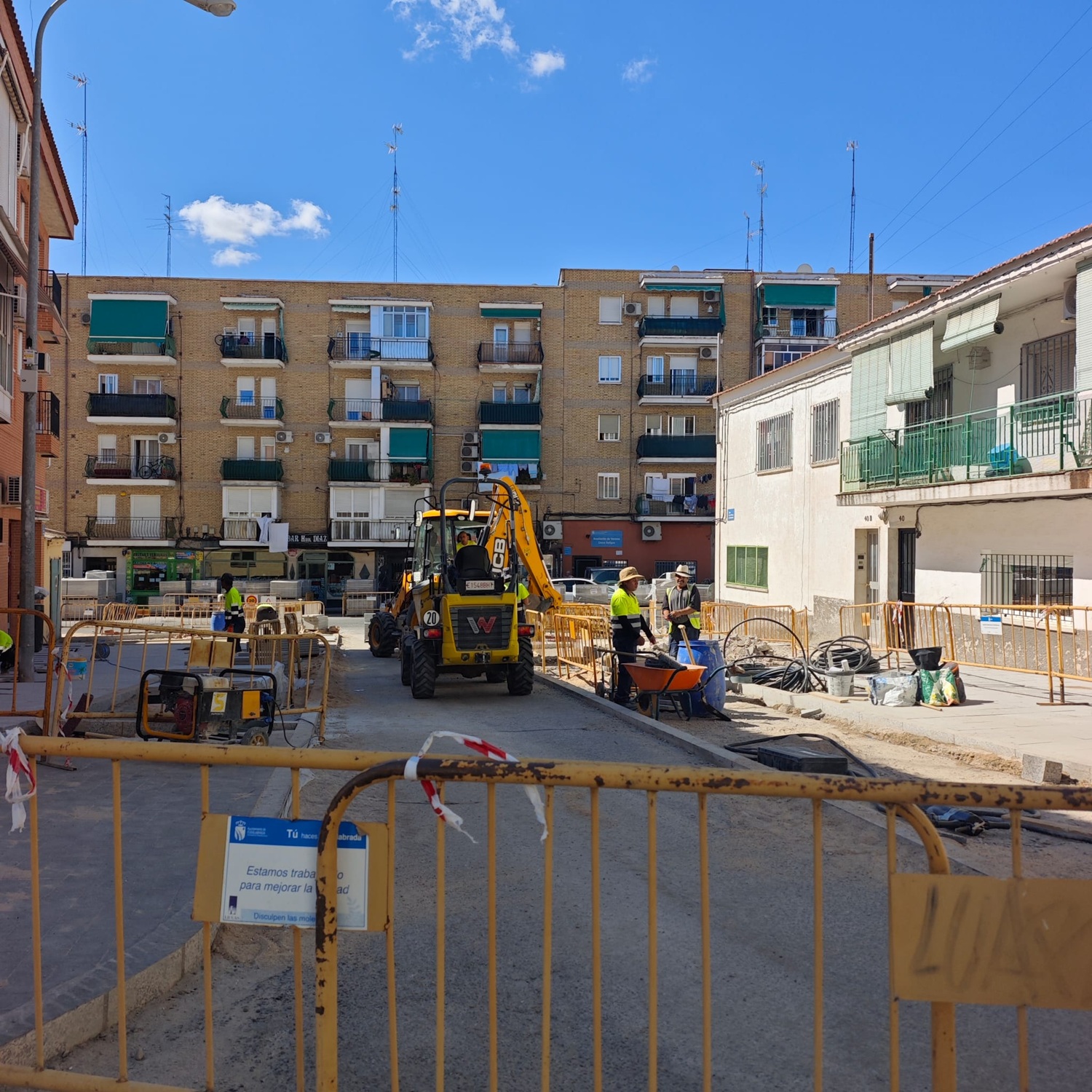 Obras de la calle Mártires