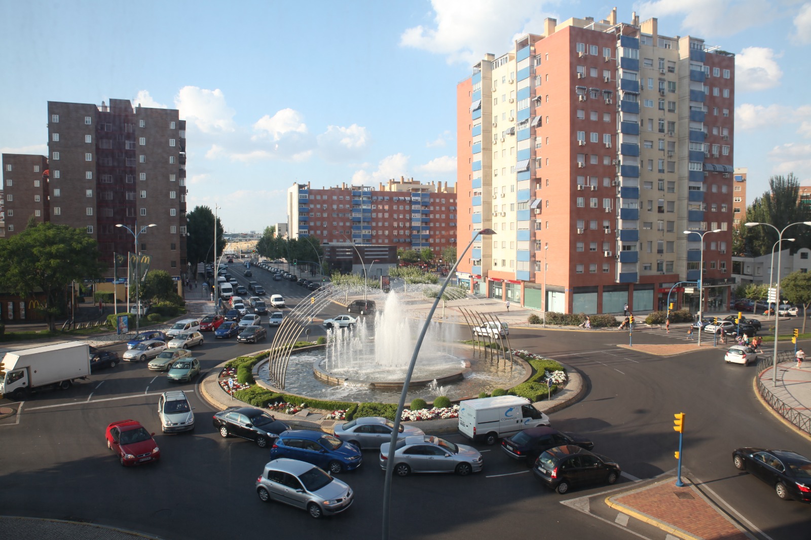 Rotonda de la calle Leganés