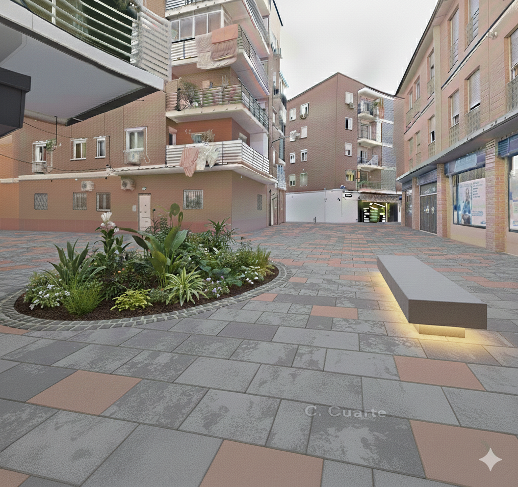 Recreación cómo quedará la calle