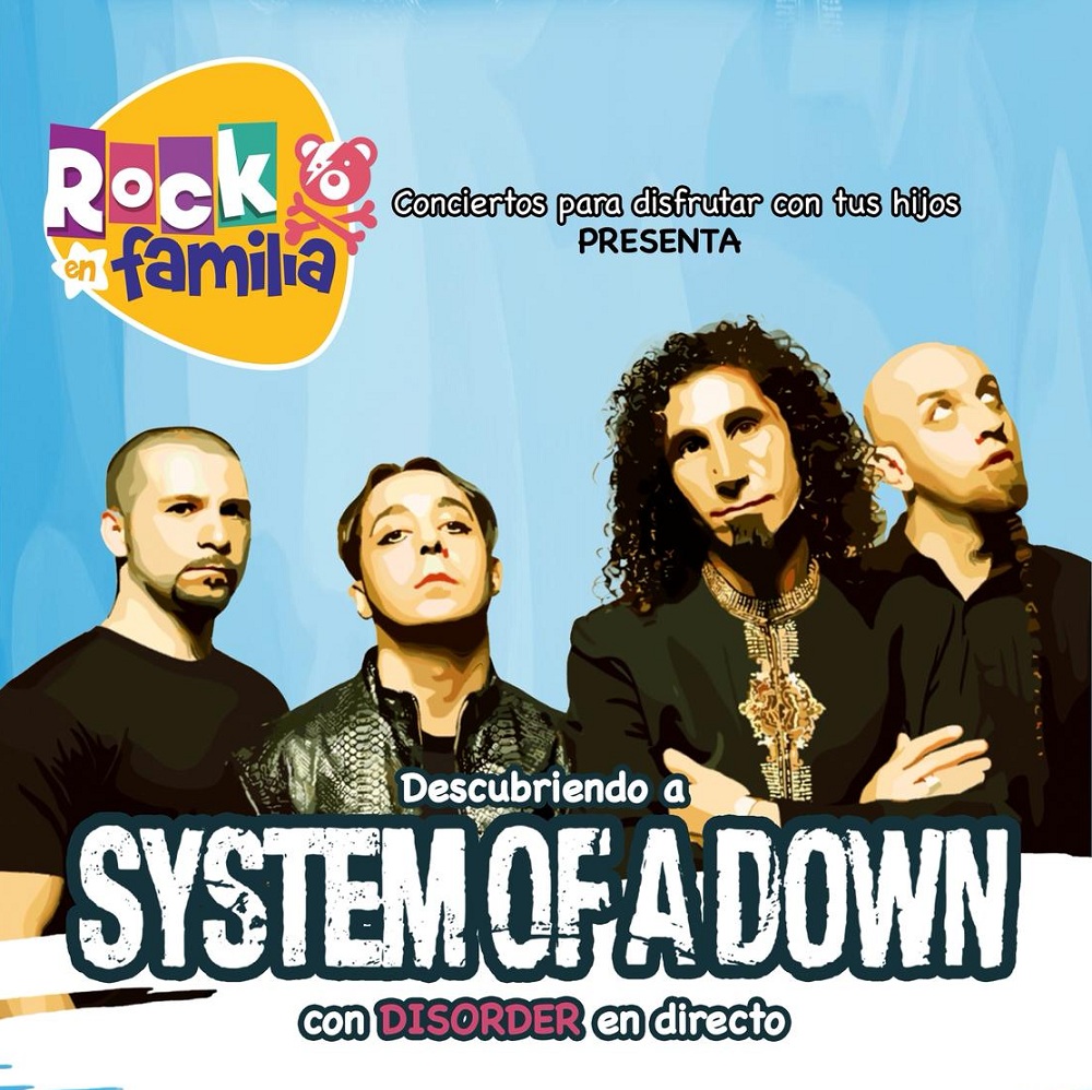 Cartel de 'Descubriendo a System of a Down' con Disorder