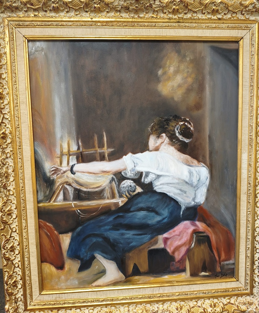Una de las obras Mujeres en el Prado