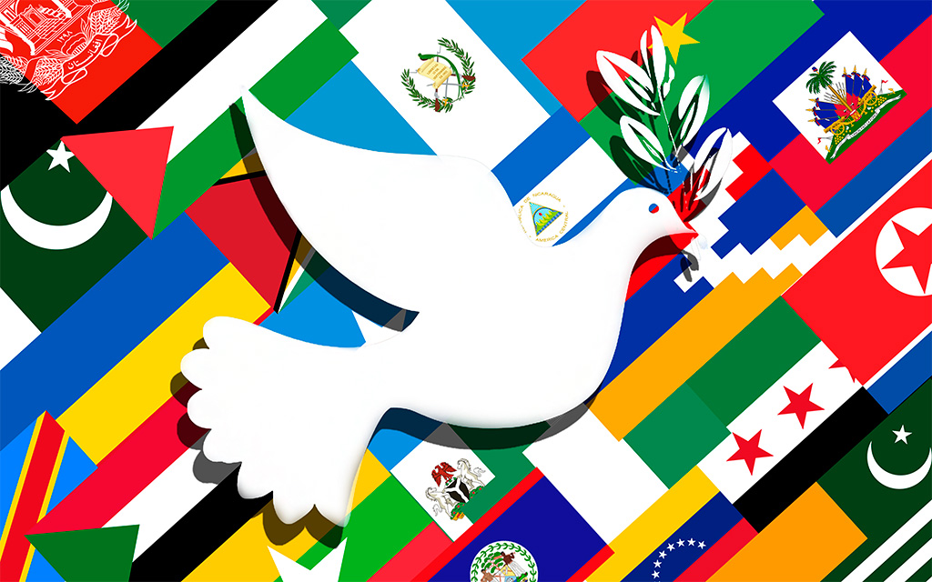 Ilustración de la paloma de la paz