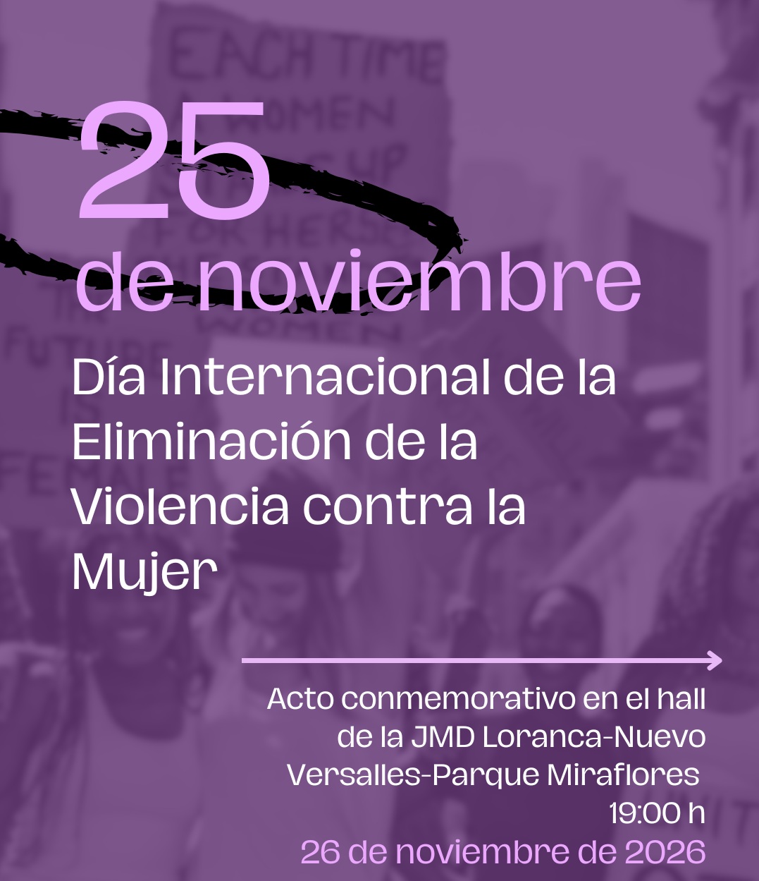 Conmemoracion del 25N en JMD Loranca