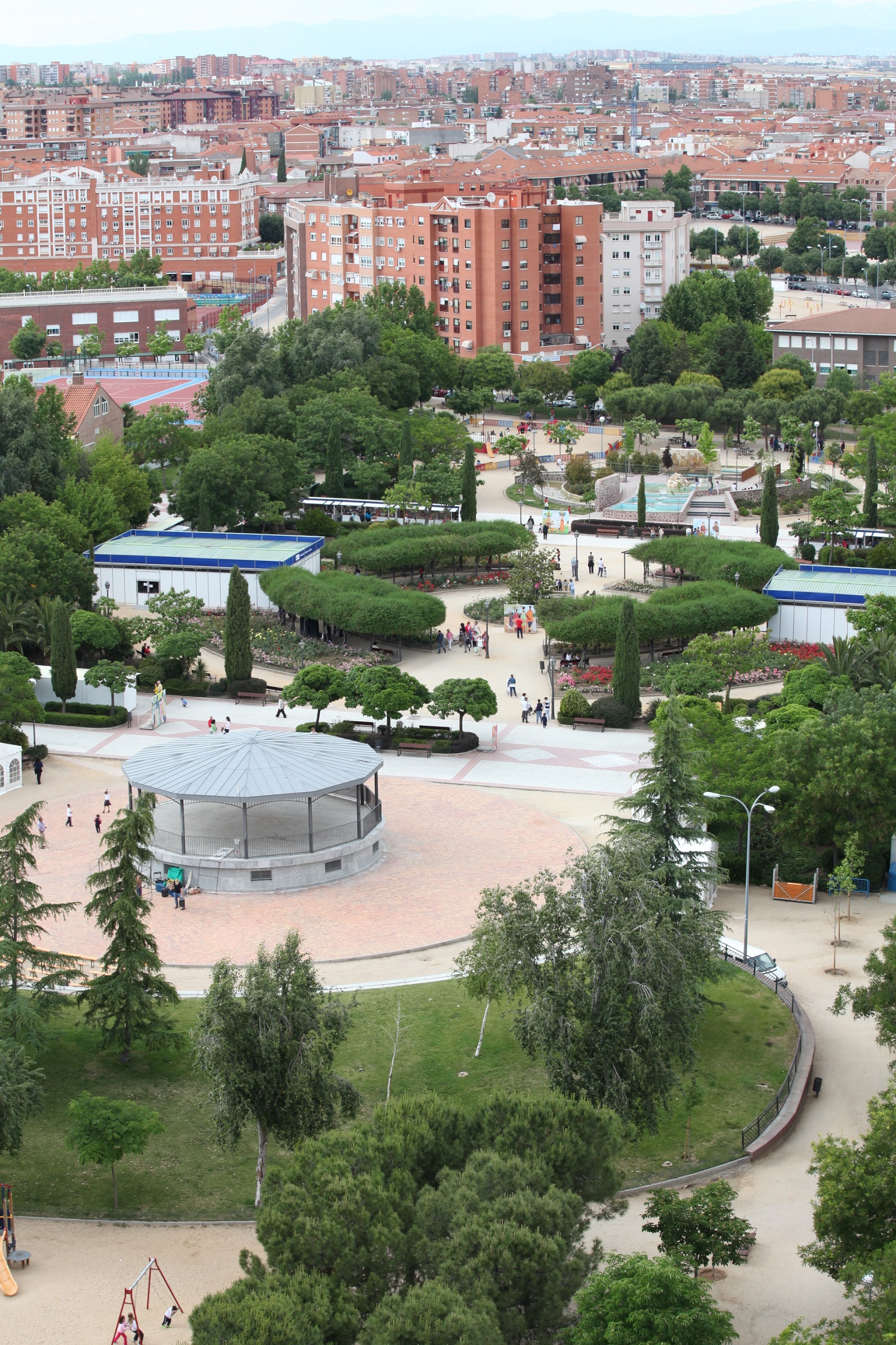 Imagen aérea del Parque de la Fuente