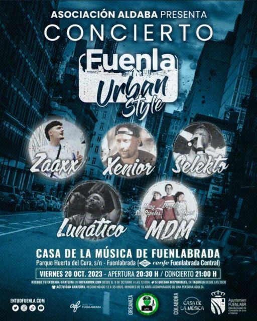Cartel del concierto Fuenla Urban Style